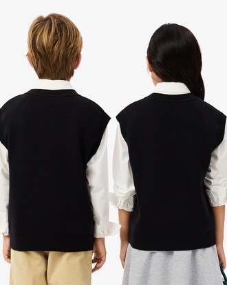 Katoenen en Wollen Interlock Sweatervest