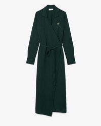 Slim Fit Omslagjurk met Polokraag