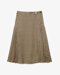 Geprinte geplooide Midirok
