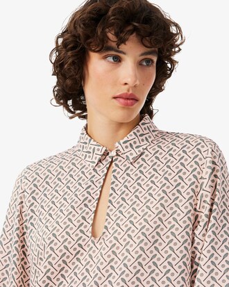 Fluid Crepe Shirt Collar Dress