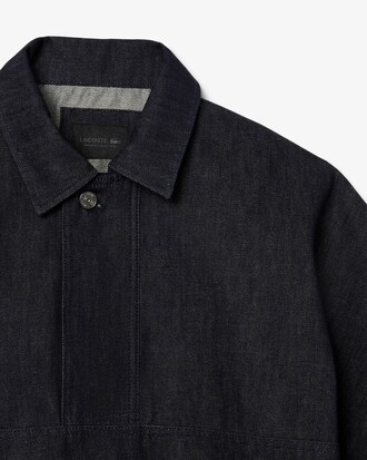 Runway Oversized Denim Polohemd