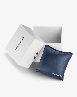 Lacoste.12.12 Move-horloge 3 wijzers kaki siliconen