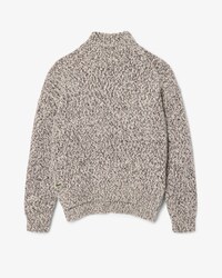 Sweater met Hoge Hals, Gebreid van Gemerceriseerde Wol