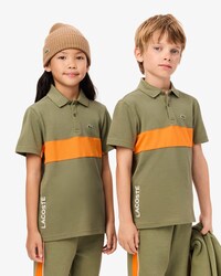 Petit Piqué Polohemd met Contrasterende Band