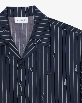 Relaxed Fit Hemd van Keperstof met Print