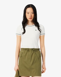 Jersey T-shirt met Contrastversiering