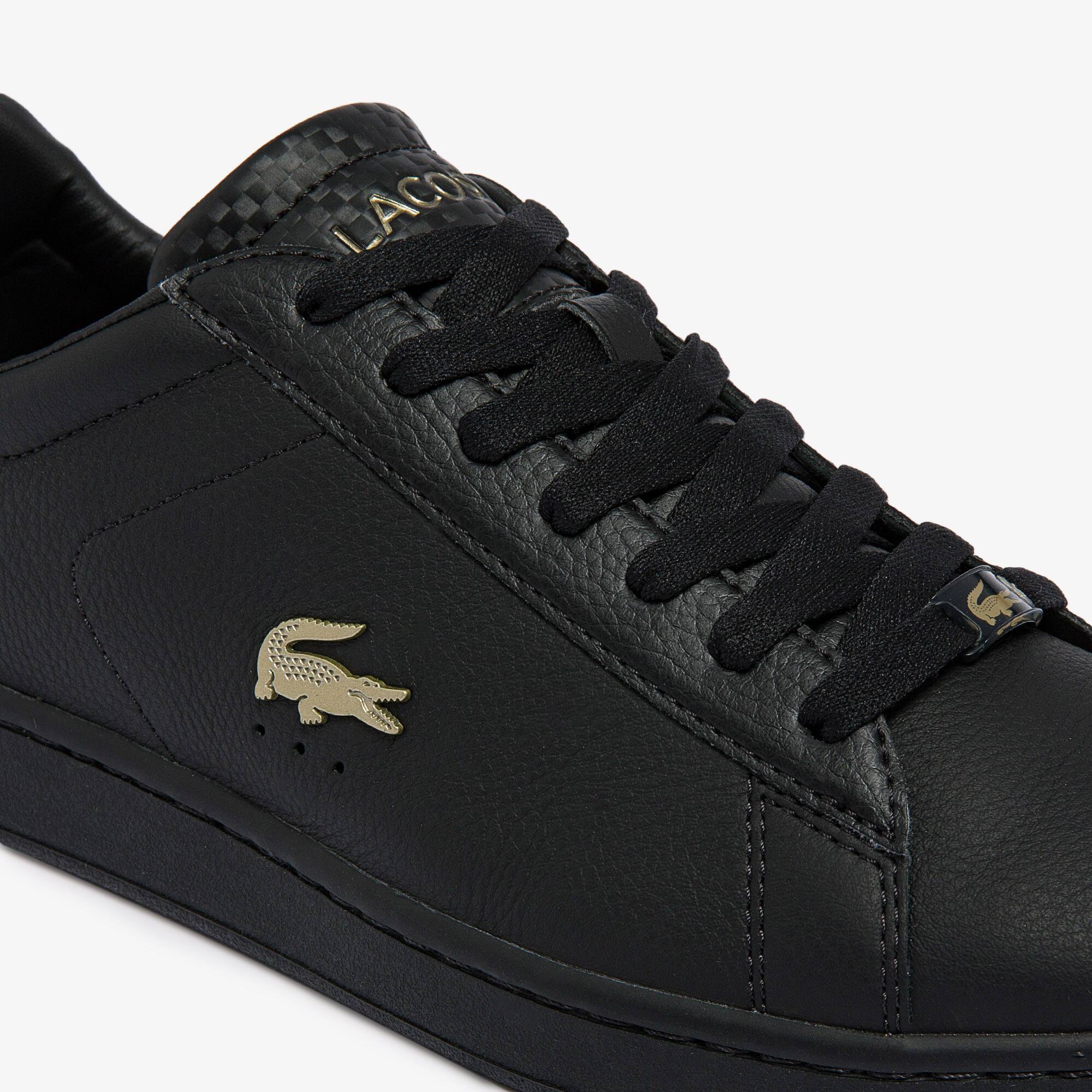 Carnaby Evo-sneakers heren van leer met platina details | LACOSTE
