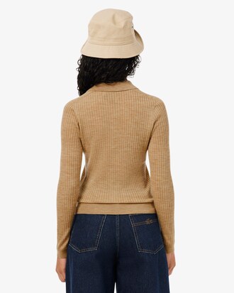 3D Gebreide Merinowollen Sweater met Polokraag