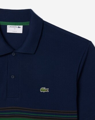 Frans Vervaardigd Classic Fit Gestreepte Polo