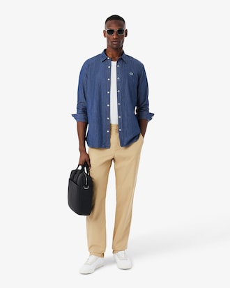 Regular Fit Lichtgewicht Denim Hemd