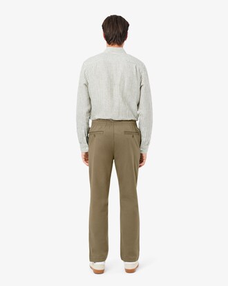 Regular Fit Katoenen Gabardine Chinobroek