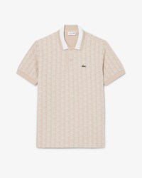 Classic Fit Monogram Jacquard Polohemd