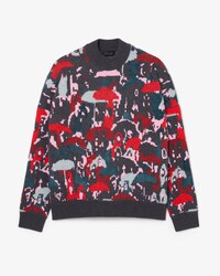 Runway Jacquard Sweater van Gemengde Wol