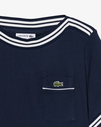 Frans Vervaardigd T-shirt met Boothals