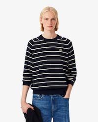 Gestreepte Katoenen Crewneck Sweater