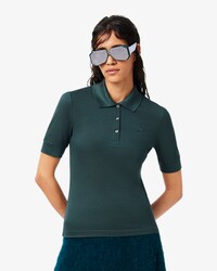 Runway Slim Fit Zijden Piqu&eacute; Polohemd