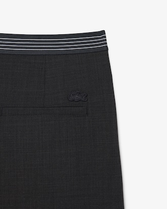 Oversized Plooibroek van Gemengde Wol