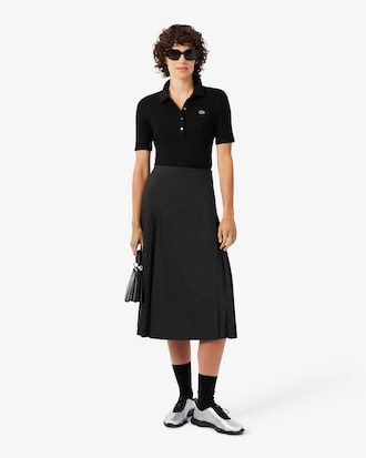 Slim Fit Pointelle Gebreid Polohemd