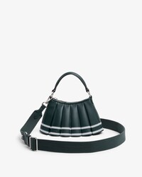 Runway Mini Lenglen Gestreepte Leren Tas