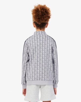 Unisex monogram Sweatshirt met Hoge Hals en Rits