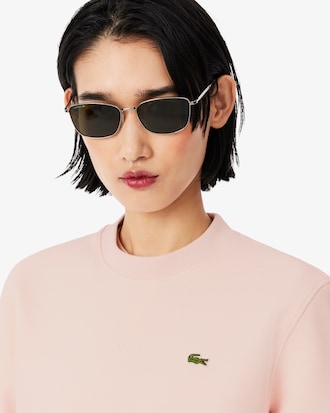 Relaxed Fit Piqu&eacute; Crewneck Sweatshirt
