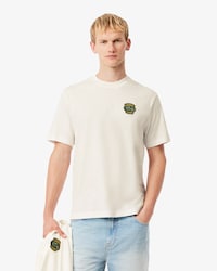 Katoenen T-shirt met Badge