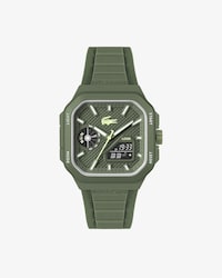 LC33 Analoog en Digitaal Vierkant Siliconen Horloge
