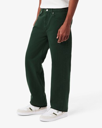 Denim Jeans met 5 Zakken en Rechte Snit