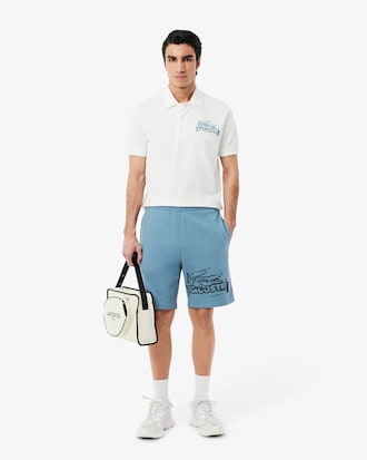 Grafische Katoenen Fleece Short
