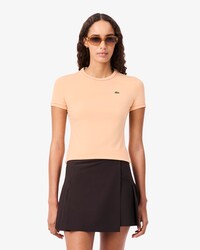 Jersey T-shirt met Contrastversiering