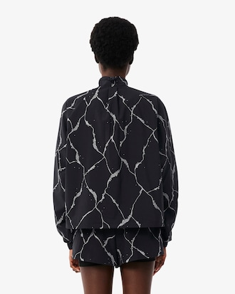 Reflecterend Tennisjack met Krokodilprint