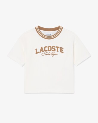 Katoenen T-shirt met Lacoste Merk