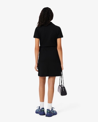 Stretch Mini Piqué Omslagjurk