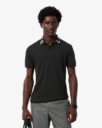Slim Fit Polohemd met Jacquard Merk