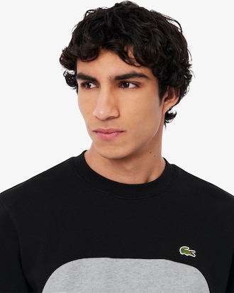 Colourblock Katoenen Fleece Sweatshirt