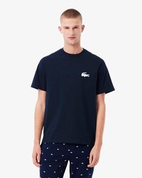 Katoenen Lounge-T-shirt met Krokodilprint