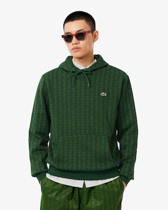 Monogram fleece hoodie