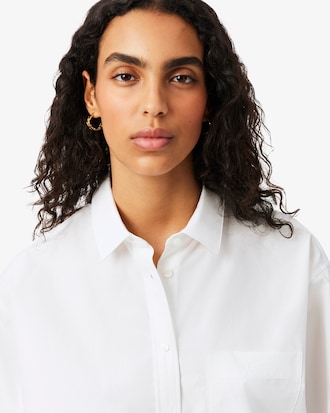 Oversized Katoenen Popeline Hemd