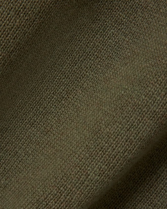 Sweater van Gekaarde Wol met Hoge Hals en Rits