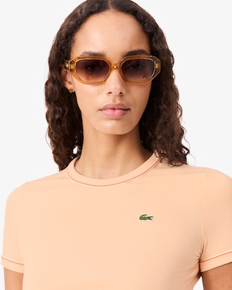 Jersey T-shirt met Contrastversiering