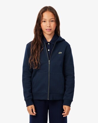 Unisex Sweatshirt van Geborstelde Fleece, met Rits