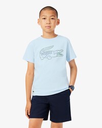 Katoenen T-shirt met Geborduurde Krokodil