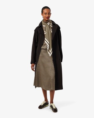 Geprinte geplooide Midirok