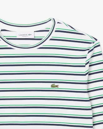 Langmouwig Gestreept Katoenen T-shirt