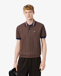 Classic Fit Monogram Jacquard Polohemd