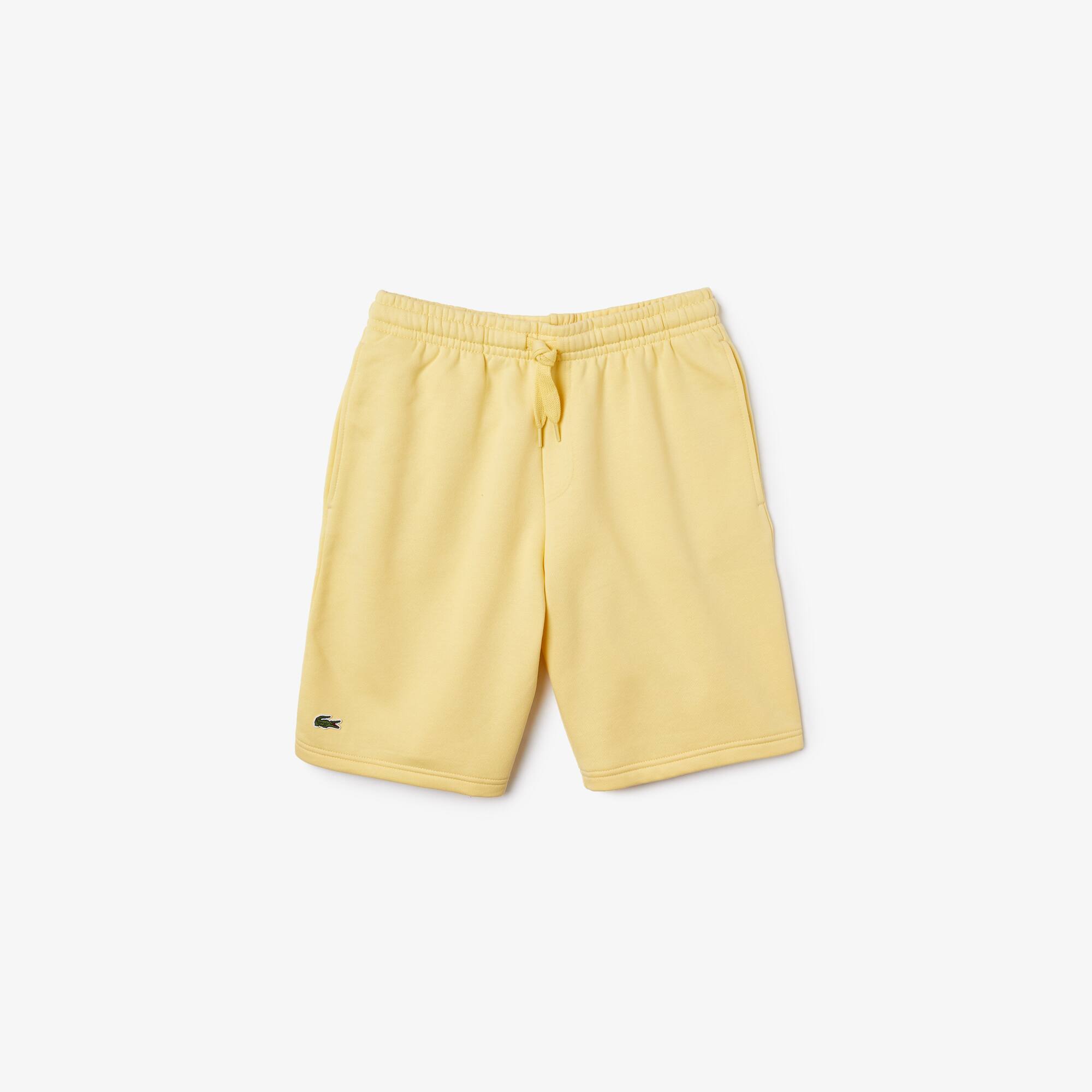 Mens fleece lacoste shorts clearance