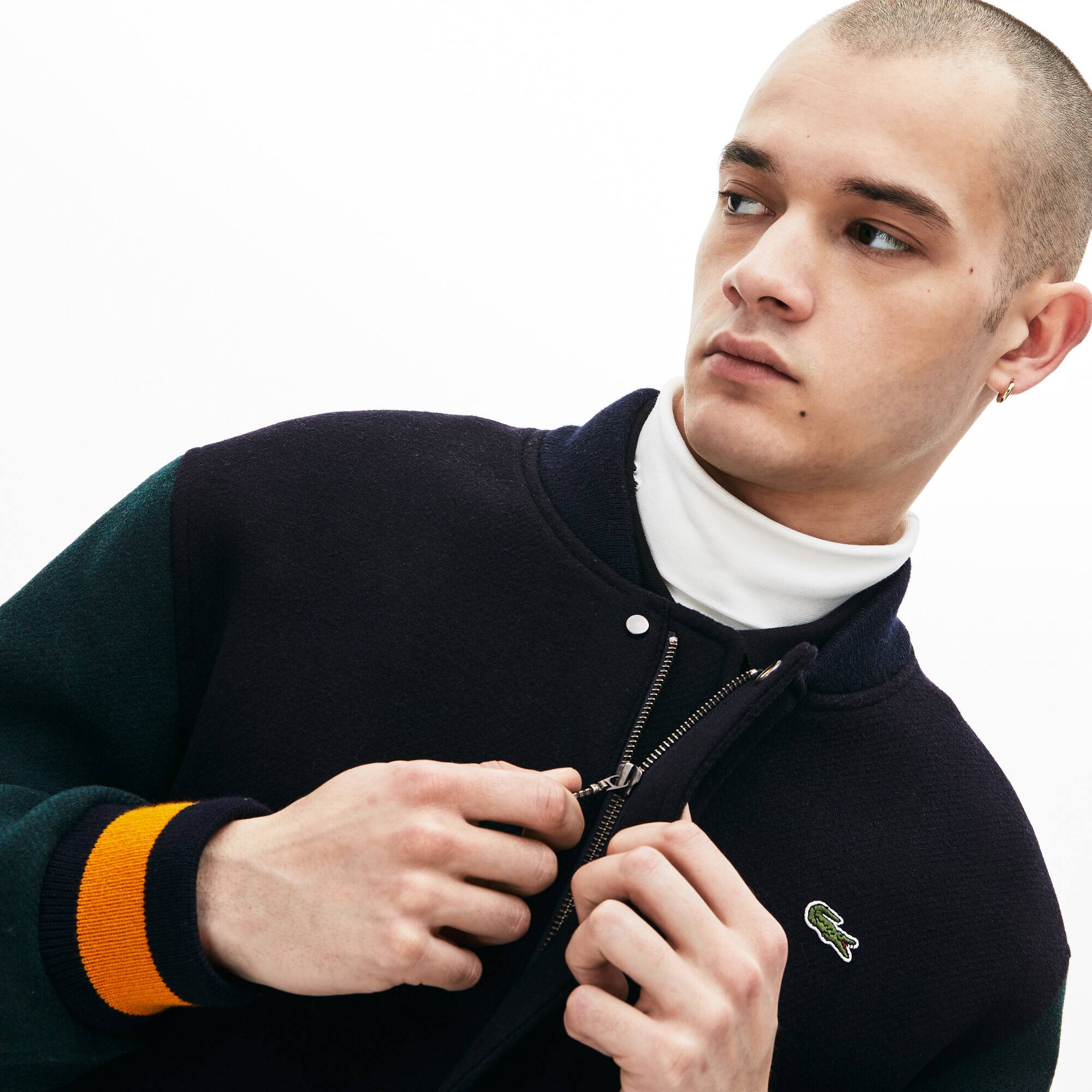 jaqueta bomber masculina lacoste