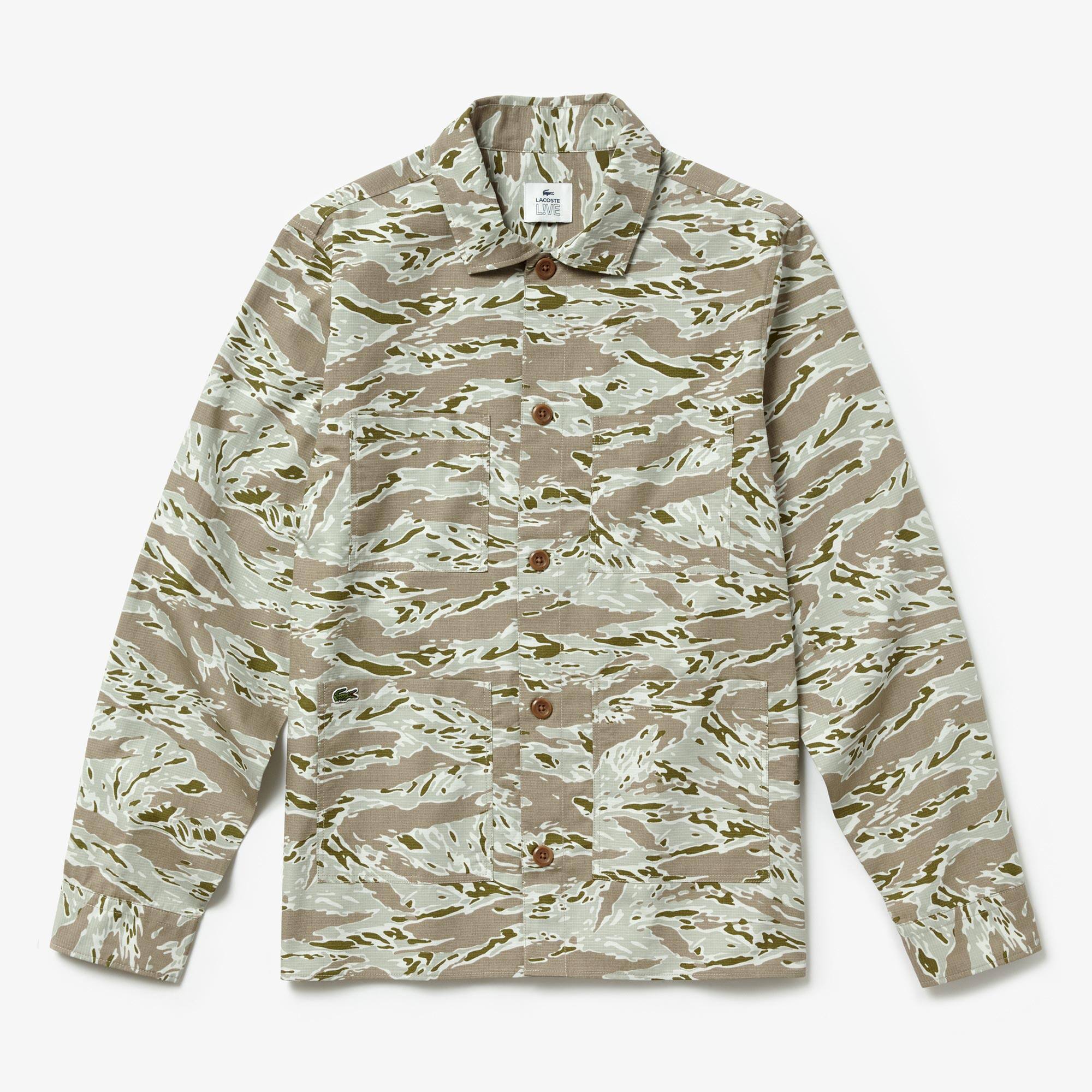 polo lacoste camuflada