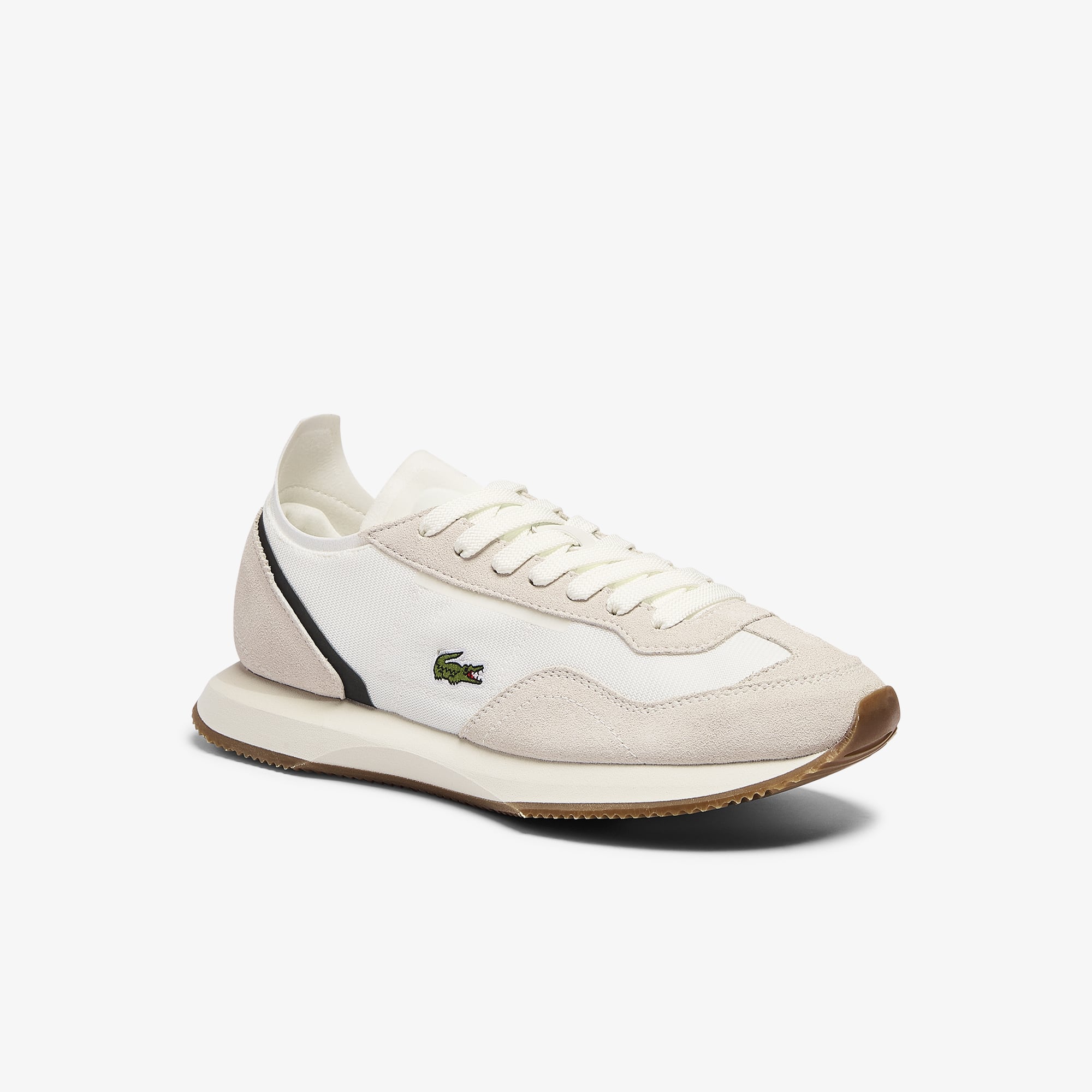Tênis feminino Match Break em tecido e camurça | LACOSTE
