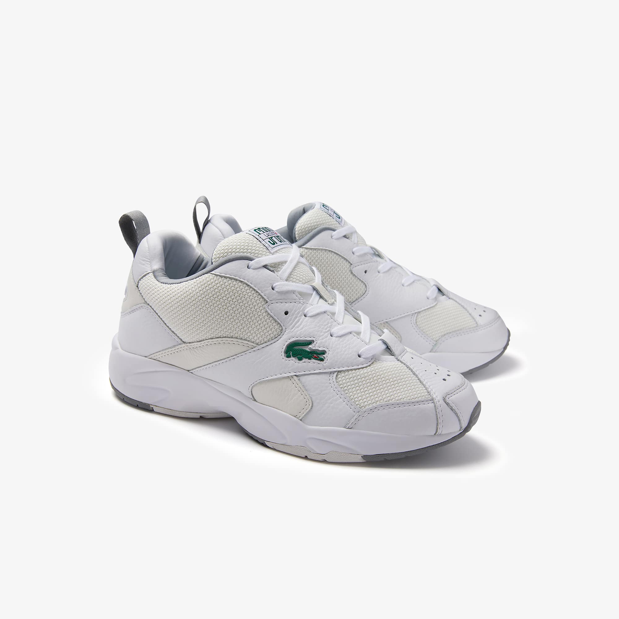 tenis branco lacoste masculino